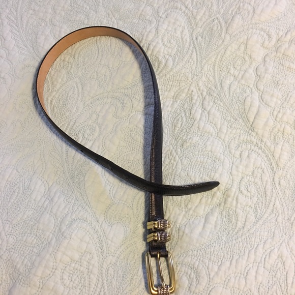 Brighton Black Leather Belt Sz Med EUC - Picture 1 of 4